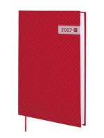 Finocam Dynamic Porto Agenda Profesional - Anual 2027 - 1 Dia por Pagina - Formato Y10 - 140x204mm - Cinta Punto - Tapa Dura de Carton Forrado - Esquinas Microperforadas - Papel de 80g/m2 - Color Rojo
