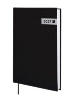 Finocam Dynamic Porto Agenda Profesional en Catalan - Anual 2027 - 1 Dia por Pagina - Formato Y10 - 140x204mm - Tapa Dura de Carton Forrado - Esquinas Microperforadas - Papel de 80g/m2 - Color Negro