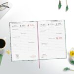 Finocam Dynamic Porto Design Botanic Agenda Profesional - Anual 2027 - Semana Vista Vertical - 140x204mm - Tapa Dura de Carton Forrado - Esquinas Microperforadas - Papel de 80g/m2 - Multicolor - immagine 3