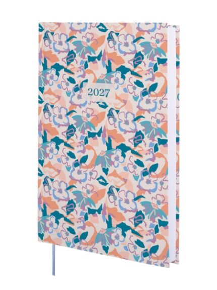 Finocam Dynamic Porto Design Agenda Profesional - Anual 2027 - 1 Dia por Pagina - Formato Y10 - 140x204mm - Tapa Dura de Carton Forrado - Esquinas Microperforadas - Papel de 80g/m2 - Color Malva