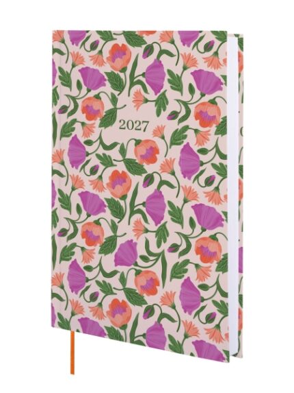 Finocam Dynamic Porto Design Camila Agenda Profesional - Anual 2027 - 1 Dia por Pagina - Formato Y10 - 140x204mm - Tapa Dura de Carton Forrado - Esquinas Microperforadas - Papel de 80g/m2 - Multicolor