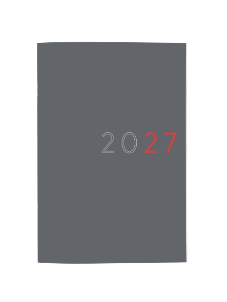 Finocam Planificador de Sobremesa Internacional - Anual 2027 - Mes Vista - Formato Y11 - 165x240mm - Tapa de Carton - Esquinas Microperforadas - Papel de 120g/m2 - Color Gris Finocam Planificador de Sobremesa Internacional - Anual 2027 - Mes Vista - Formato Y11 - 165x240mm - Tapa de Carton - Esquinas Microperforadas - Papel de 120g/m2 - Color Gris