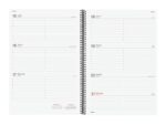 Finocam Espiral Basics Opaque Agenda - Anual 2027 - Semana Vista Horizontal - Formato E40 - 210x297mm - Espiral - Tapa de Polipropileno - Esquinas Microperforadas - Papel de 80g/m2 - Color Negro - immagine 2