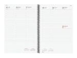 Finocam Espiral Basics Opaque Agenda Profesional - Anual 2027 - Semana Vista Vertical - Formato E40 - 210x297mm - Espiral - Tapa de Polipropileno - Esquinas Microperforadas - Papel de 80g/m2 - Color Negro - immagine 2
