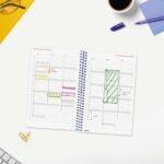 Finocam Espiral Basics Year Agenda - Anual 2027 - Semana Vista Horizontal - Formato E5 - 117x181mm - Espiral - Tapa de Polipropileno - Esquinas Microperforadas - Papel de 80g/m2 - Color Azul - immagine 4
