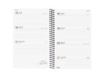 Finocam Espiral Basics Year Agenda - Anual 2027 - Semana Vista Horizontal - Formato E5 - 117x181mm - Espiral - Tapa de Polipropileno - Esquinas Microperforadas - Papel de 80g/m2 - Color Negro - immagine 2