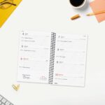Finocam Espiral Basics Year Agenda - Anual 2027 - Semana Vista Horizontal - Formato E5 - 117x181mm - Espiral - Tapa de Polipropileno - Esquinas Microperforadas - Papel de 80g/m2 - Color Negro - immagine 3