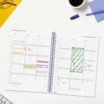 Finocam Espiral Basics Year Agenda - Anual 2027 - Semana Vista Horizontal - Formato E10 - 155x212mm - Espiral - Tapa de Polipropileno - Esquinas Microperforadas - Papel de 80g/m2 - Color Azul - immagine 4
