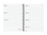 Finocam Espiral Basics Year Agenda - Anual 2027 - Semana Vista Horizontal - Formato E10 - 155x212mm - Espiral - Tapa de Polipropileno - Esquinas Microperforadas - Papel de 80g/m2 - Color Negro - immagine 2