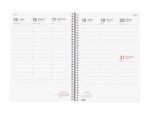 Finocam Espiral Basics Year Agenda - Anual 2027 - Semana Vista Vertical - Formato E10 - 155x212mm - Espiral - Tapa de Polipropileno - Esquinas Microperforadas - Papel de 80g/m2 - Color Rojo - immagine 2