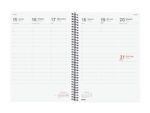 Finocam Espiral Basics Year Agenda - Anual 2027 - Semana Vista Vertical - Formato E10 - 155x212mm - Espiral - Tapa de Polipropileno - Esquinas Microperforadas - Papel de 80g/m2 - Color Negro - immagine 2