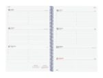 Finocam Espiral Basics Year Agenda - Anual 2027 - Semana Vista Horizontal - Formato E40 - 210x297mm - Espiral - Tapa de Polipropileno - Esquinas Microperforadas - Papel de 80g/m2 - Color Azul - immagine 2