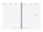 Finocam Espiral Basics Year Agenda - Anual 2027 - Semana Vista Vertical - Formato E40 - 210x297mm - Espiral - Tapa de Polipropileno - Esquinas Microperforadas - Papel de 80g/m2 - Color Azul - immagine 2