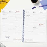 Finocam Espiral Basics Year Agenda - Anual 2027 - Semana Vista Vertical - Formato E40 - 210x297mm - Espiral - Tapa de Polipropileno - Esquinas Microperforadas - Papel de 80g/m2 - Color Azul - immagine 3