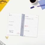 Finocam Espiral Basics Year Agenda - Anual 2027 - 1 Dia por Pagina - Formato E5 - 117x181mm - Espiral - Tapa de Polipropileno - Esquinas Microperforadas - Papel de 70g/m2 - Color Azul - immagine 3