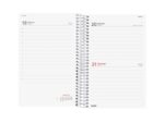 Finocam Espiral Basics Year Agenda - Anual 2027 - 1 Dia por Pagina - Formato E5 - 117x181mm - Espiral - Tapa de Polipropileno - Esquinas Microperforadas - Papel de 70g/m2 - Color Rojo - immagine 2