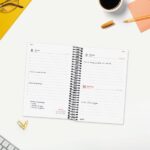 Finocam Espiral Basics Year Agenda - Anual 2027 - 1 Dia por Pagina - Formato E5 - 117x181mm - Espiral - Tapa de Polipropileno - Esquinas Microperforadas - Papel de 70g/m2 - Color Negro - immagine 3