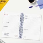 Finocam Espiral Basics Year Agenda en Catalan - Anual 2027 - 1 Dia por Pagina - Formato E10 - 155x212mm - Goma Elastica - Tapa de Polipropileno - Esquinas Microperforadas - Papel de 70g/m2 - Color Azul - immagine 3