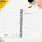 Finocam Espiral Basics Year Agenda en Catalan - Anual 2027 - 1 Dia por Pagina - Formato E40 - 210x297mm - Goma Elastica - Tapa de Polipropileno - Esquinas Microperforadas - Papel de 70g/m2 - Color Negro - immagine 3