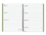 Finocam Espiral Basics My Agenda - Anual 2027 - Semana Vista Horizontal - Formato E10 - 155x212mm - Espiral - Tapa Dura de Carton Forrado - Esquinas Microperforadas - Papel de 80g/m2 - Color Verde - immagine 2