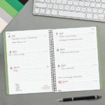 Finocam Espiral Basics My Agenda - Anual 2027 - Semana Vista Horizontal - Formato E10 - 155x212mm - Espiral - Tapa Dura de Carton Forrado - Esquinas Microperforadas - Papel de 80g/m2 - Color Verde - immagine 3