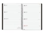 Finocam Espiral Basics My Agenda - Anual 2027 - Semana Vista Horizontal - Formato E10 - 155x212mm - Espiral - Tapa Dura de Carton Forrado - Esquinas Microperforadas - Papel de 80g/m2 - Color Negro - immagine 2
