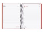Finocam Espiral Basics My Agenda - Anual 2027 - 1 Dia por Pagina - Formato E10 - 155x212mm - Espiral - Tapa Dura de Carton Forrado - Esquinas Microperforadas - Papel de 70g/m2 - Color Rojo - immagine 2