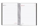 Finocam Espiral Basics My Agenda - Anual 2027 - 1 Dia por Pagina - Formato E10 - 155x212mm - Espiral - Tapa Dura de Carton Forrado - Esquinas Microperforadas - Papel de 70g/m2 - Color Negro - immagine 2