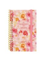 Finocam Trendy Design Collection Ahora Agenda - Anual 2027 - Semana Vista Horizontal - Formato E3 - 79x127mm - Espiral - Tapa de Polipropileno - Esquinas Microperforadas - Papel de 80g/m2 - Multicolor