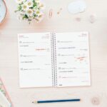Finocam Trendy Design Collection Flora Agenda - Anual 2027 - Semana Vista Horizontal - Formato E5 - 117x181mm - Espiral - Tapa de Polipropileno - Esquinas Microperforadas - Papel de 80g/m2 - Multicolor - immagine 3