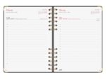 Finocam Espiral Trendy Alma Agenda - Anual 2027 - 1 Dia por Pagina - Formato E10 - 155x212mm - Espiral - Tapa Dura de Carton Forrado - Esquinas Microperforadas - Papel de 70g/m2 - Color Negro - immagine 2
