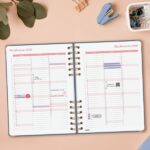 Finocam Espiral Trendy Alma Agenda - Anual 2027 - 1 Dia por Pagina - Formato E10 - 155x212mm - Espiral - Tapa Dura de Carton Forrado - Esquinas Microperforadas - Papel de 70g/m2 - Color Azul - immagine 3