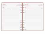 Finocam Espiral Trendy Alma Agenda - Anual 2027 - 1 Dia por Pagina - Formato E10 - 155x212mm - Espiral - Tapa Dura de Carton Forrado - Esquinas Microperforadas - Papel de 70g/m2 - Color Rosa - immagine 2