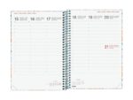 Finocam Moda Espiga Agenda Internacional - Anual 2027 - Semana Vista Vertical - 140x204mm - Goma Elastica - Tapa Dura de Carton Forrado - Esquinas Microperforadas - Papel de 80g/m2 - Multicolor - immagine 2