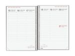 Finocam Moda Agenda Internacional - Anual 2027 - Semana Vista Vertical - 140x204mm - Goma Elastica - Tapa Dura de Carton Forrado - Esquinas Microperforadas - Papel de 80g/m2 - Color Negro - immagine 2
