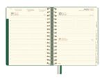 Finocam Tempus Agenda - Anual 2027 - 1 Dia por Pagina - 155x217mm - Espiral Doble - Tapa Extradura de Polipropileno - 2 Cintas Marcapaginas - Papel Crema de 80g/m2 - Color Verde - immagine 2