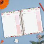 Finocam Cloe Agenda - Anual 2027 - 1 Dia por Pagina - Formato E10 - 155x212mm - Espiral - Tapa Dura de Carton Forrado - Esquinas Microperforadas - Papel de 80g/m2 - Color Rojo - immagine 3