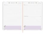 Finocam Moniquilla Agenda Profesional - Anual 2027 - 1 Dia por Pagina - Formato A5 - 148x210mm - Goma Elastica - Cinta Punto - Tapa Blanda de PU - Esquinas Microperforadas - Papel de 80g/m2 - Color Rosa - immagine 2