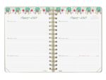 Finocam Martabge Agenda - Anual 2027 - Semana Vista Horizontal - Formato E10 - 155x212mm - Espiral Doble - Tapa Dura de Carton Forrado - Esquinas Microperforadas - Papel de 80g/m2 - Color Azul - immagine 2