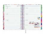 Finocam Talkual Magia Agenda - Anual 2027 - Semana Vista Horizontal - 155x217mm - Espiral Doble - Tapa Dura - Goma Elastica - Papel de 90g/m2 - Cinta Punto - Notas Adhesivas Surtidas - Multicolor - immagine 2