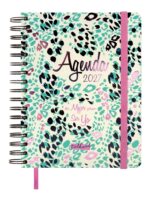 Finocam Talkual Plan Agenda - Anual 2027 - Semana Vista Horizontal - 155x217mm - Espiral Doble - Tapa Dura - Goma Elastica - Papel de 90g/m2 - Cinta Punto - Notas Adhesivas Surtidas - Multicolor