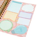 Finocam Talkual Magia Agenda - Anual 2027 - 1 Dia por Pagina - 155x217mm - Espiral Doble - Tapa Dura - Goma Elastica - Papel de 80g/m2 - Cinta Punto - Notas Adhesivas Surtidas - Multicolor - immagine 3