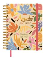 Finocam Talkual Version Agenda - Anual 2027 - 1 Dia por Pagina - 155x217mm - Espiral Doble - Tapa Dura - Goma Elastica - Papel de 80g/m2 - Cinta Punto - Notas Adhesivas Surtidas - Multicolor