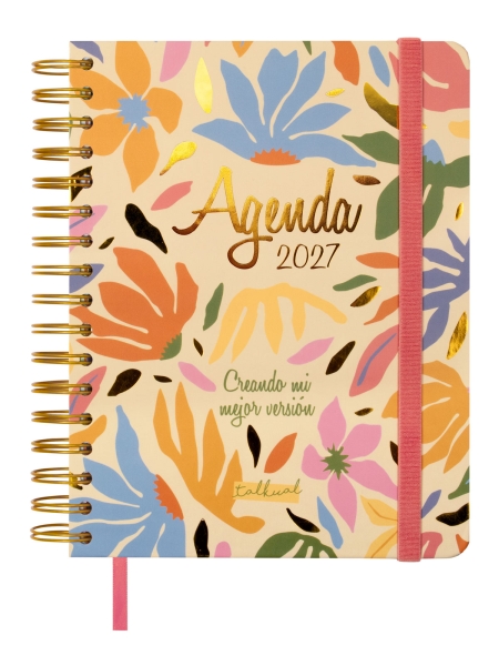 Finocam Talkual Version Agenda - Anual 2027 - 1 Dia por Pagina - 155x217mm - Espiral Doble - Tapa Dura - Goma Elastica - Papel de 80g/m2 - Cinta Punto - Notas Adhesivas Surtidas - Multicolor Finocam Talkual Version Agenda - Anual 2027 - 1 Dia por Pagina - 155x217mm - Espiral Doble - Tapa Dura - Goma Elastica - Papel de 80g/m2 - Cinta Punto - Notas Adhesivas Surtidas - Multicolor