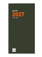 Finocam P497C Recambio para Agenda Plana en Catalan - Anual 2027 - Mes Vista - Formato PL4 - 80x150mm - Papel de 90g/m2 - Color Crema