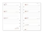 Finocam R593 Recambio para Agenda Open - Anual 2027 - Semana Vista Horizontal - Formato 500 - 117x181mm - 6 Taladros - Papel de 80g/m2 - Color Blanco - immagine 2