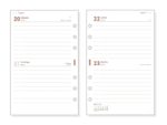 Finocam R597 Recambio para Agenda Open - Anual 2027 - 2 Dias por Pagina - Formato 500 - 117x181mm - 6 Taladros - Papel de 80g/m2 - Color Blanco - immagine 2