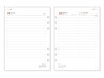 Finocam R1098 Recambio para Agenda Open - Anual 2027 - 1 Dia por Pagina - Formato 1000 - 155x215mm - 6 Taladros - Papel de 70g/m2 - Color Blanco - immagine 2