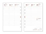 Finocam R599 Recambio para Agenda Open - Anual 2027 - Semana Vista Vertical - Formato 500 - 117x181mm - 6 Taladros - Papel de 80g/m2 - Color Blanco - immagine 2