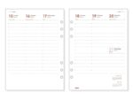 Finocam R1099 Recambio para Agenda Open - Anual 2027 - Semana Vista Vertical - Formato 1000 - 155x215mm - 6 Taladros - Papel de 80g/m2 - Color Blanco - immagine 2